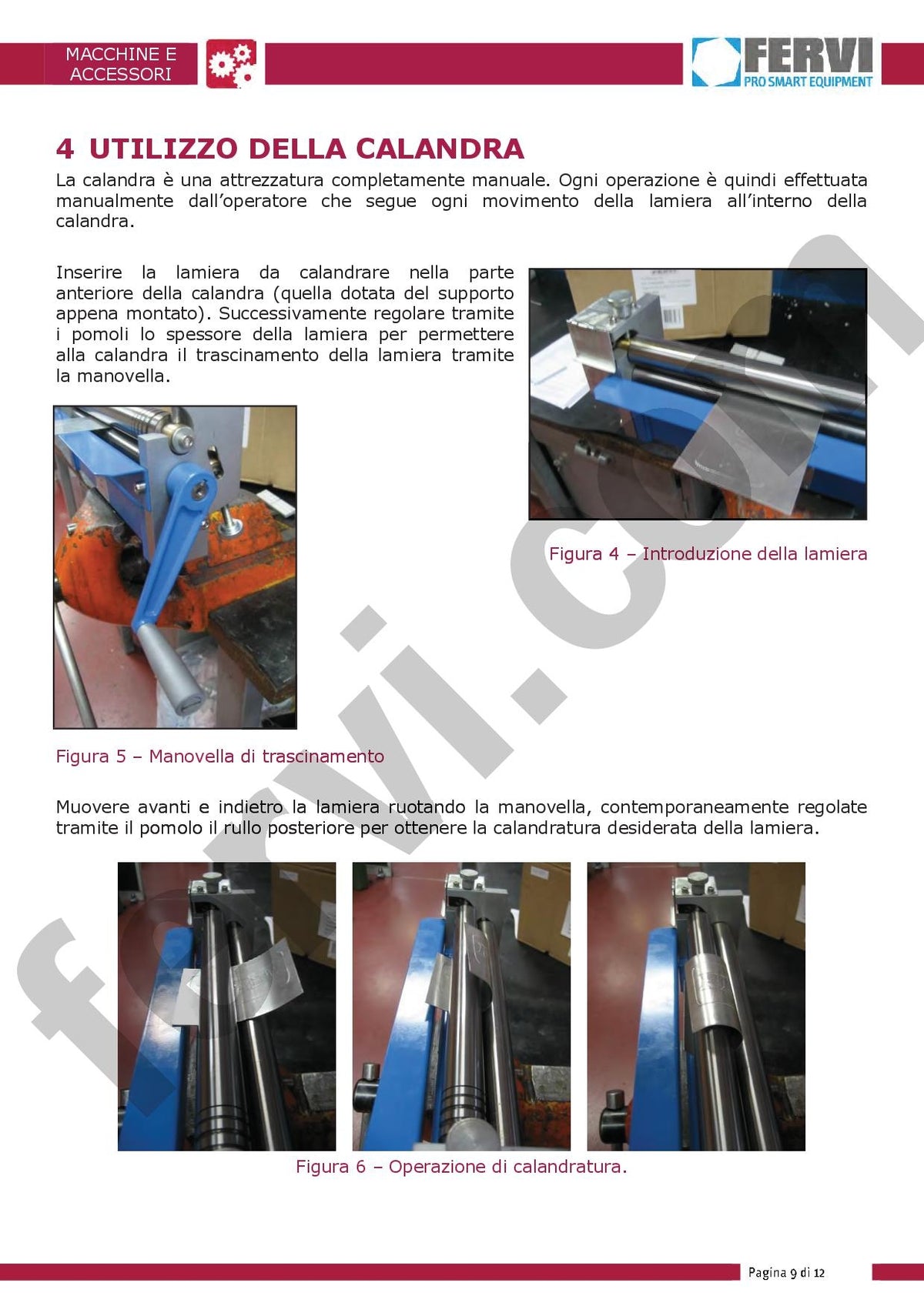 Fervi 0235 - Mini calandra curvatura lamiere rotolatrice 300mm 