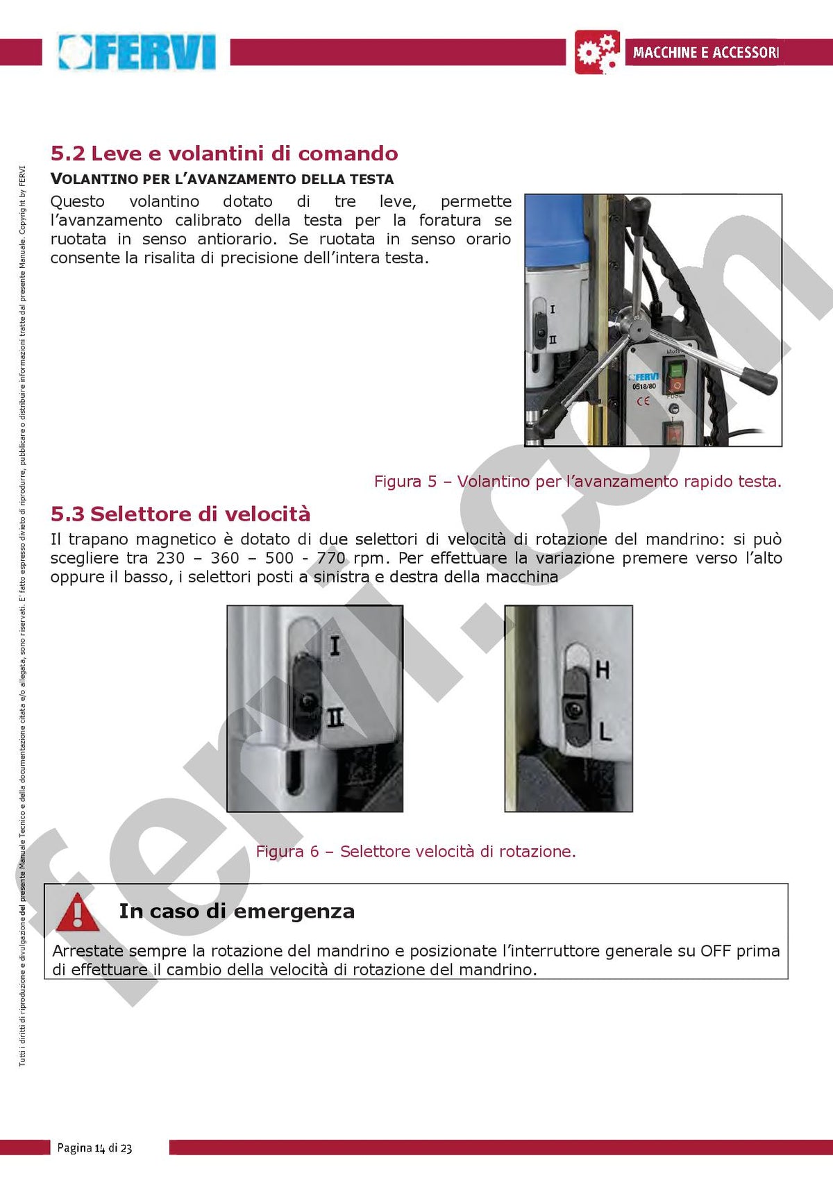 Fervi 0518/80 - Trapano magnetico