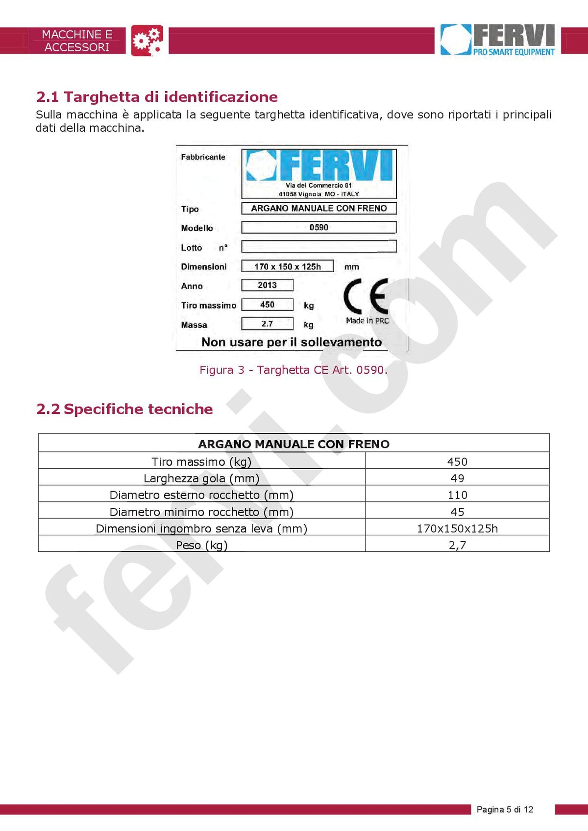 Fervi 0590