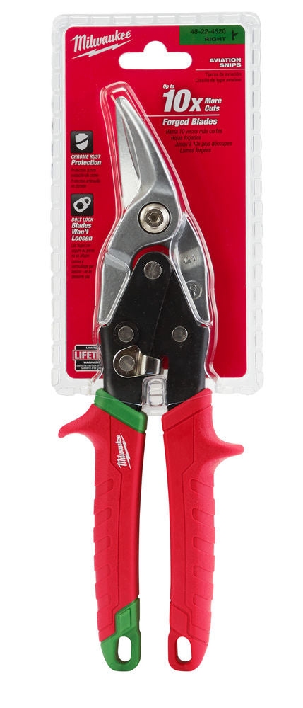 Milwaukee 48224520 - Cesoie doppie a lame curve destre 