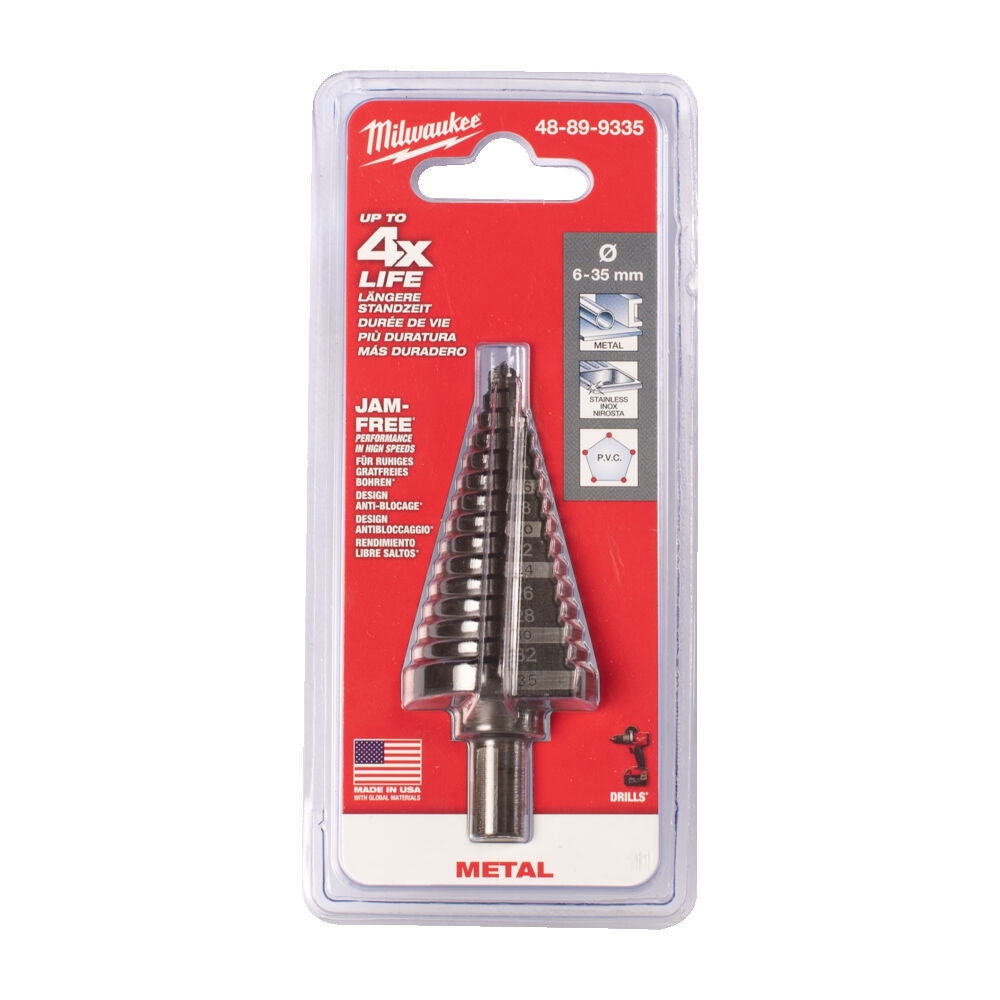 Milwaukee 48899335 - Fresa a gradino 6-35/2-3 MM - 14 gradini 