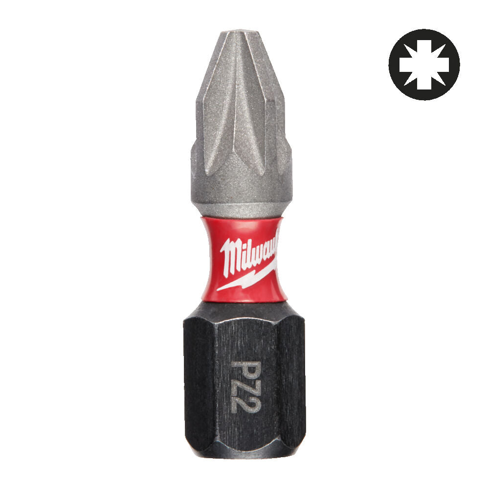 Milwaukee 4932430863 - Inserti per avvitatura ShockWave PZ2 - 2 pezzi  - 25mm