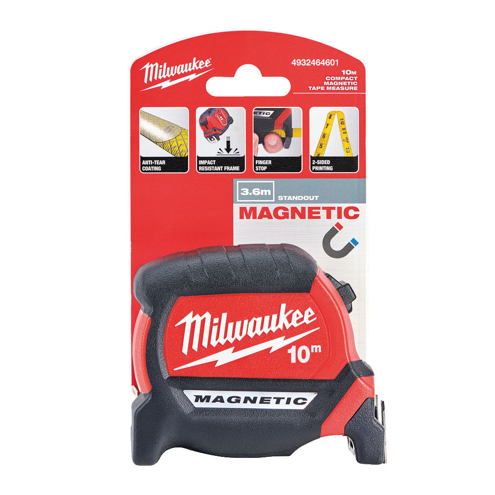 MILWAUKEE 4932464601 Flessometro Magnetic 10MT. NG HD