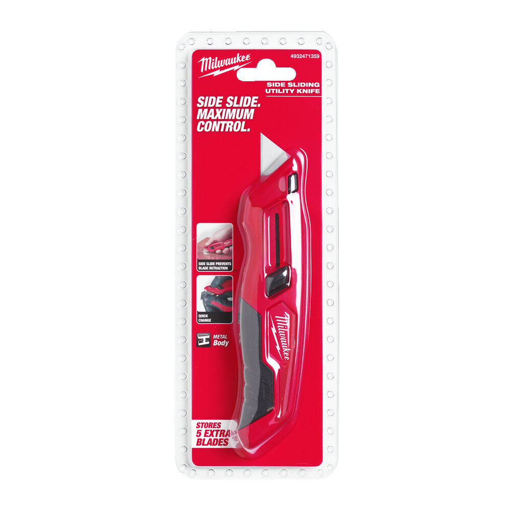 Milwaukee 4932471359 - Coltellino / Cutter con tasto per scorrimento
