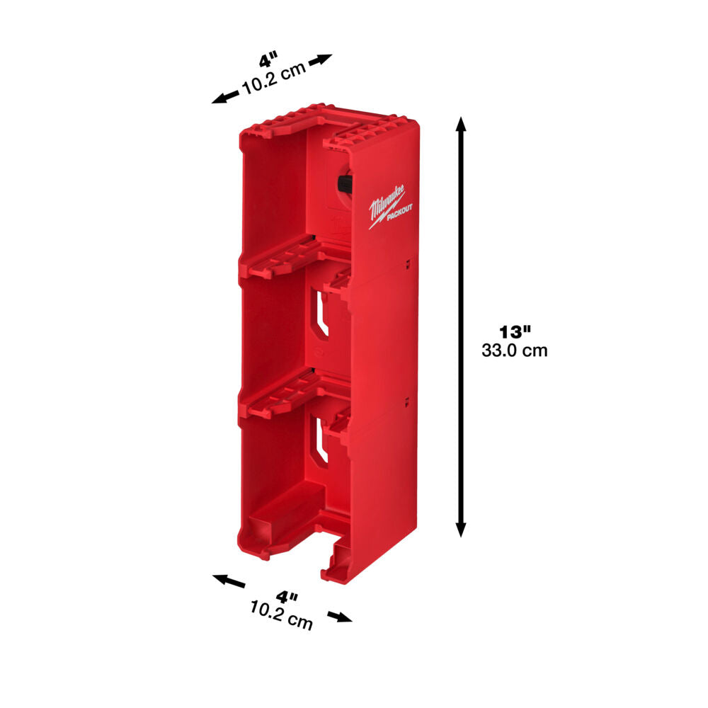 Milwaukee 4932480709 - Portabatterie M18 per sistema a parete Packout 