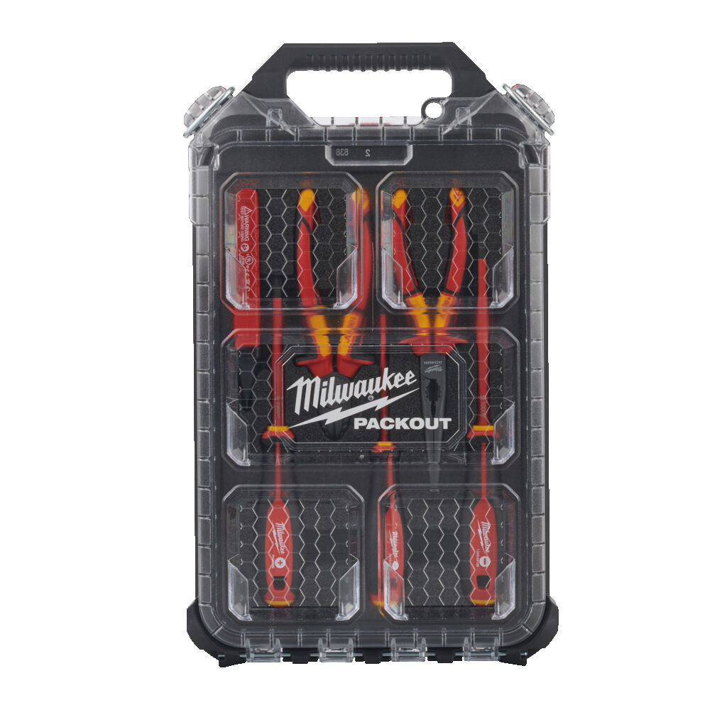 Milwaukee 4932493599 - Set di utensili per elettricista in cassetta Packout 