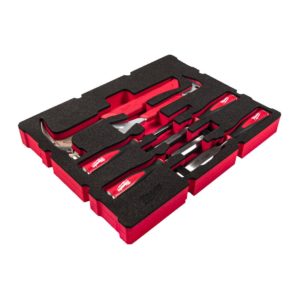 Milwaukee 4932493641 - Set attrezzi da falegname in termoformato morbido - 6 pezzi