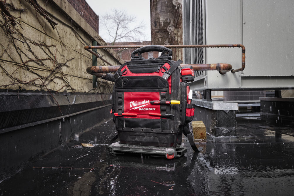 Milwaukee 4932498633 - Zaino rigido Packout borsa portautensili per attrezzi 