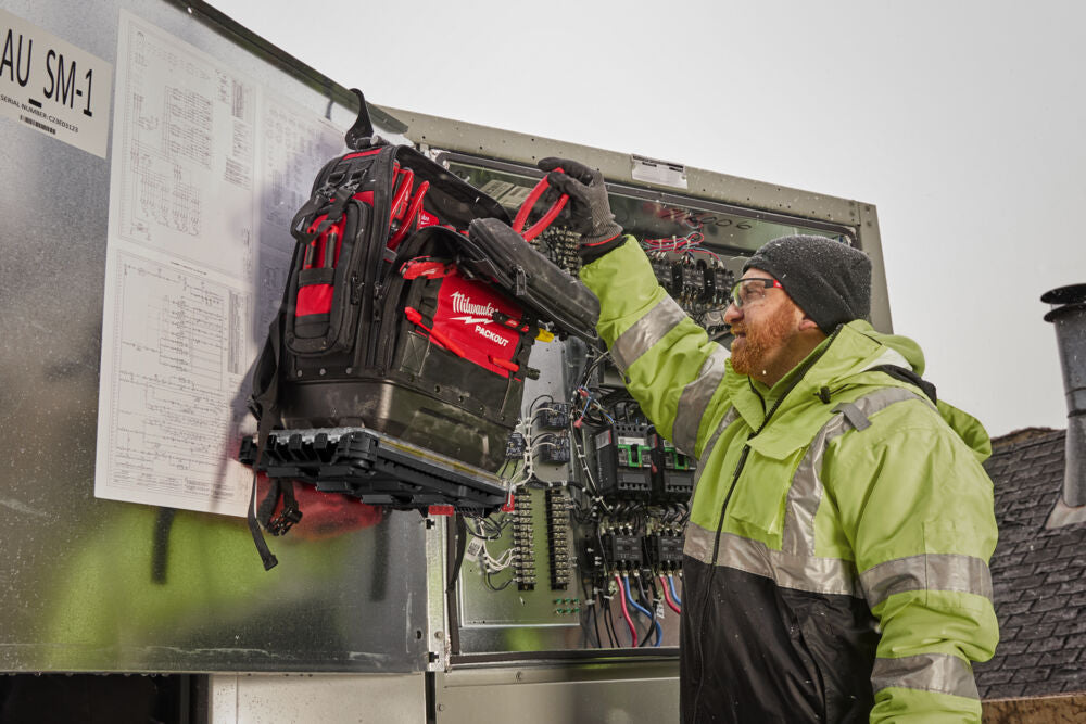 Milwaukee 4932498633 - Zaino rigido Packout borsa portautensili per attrezzi 