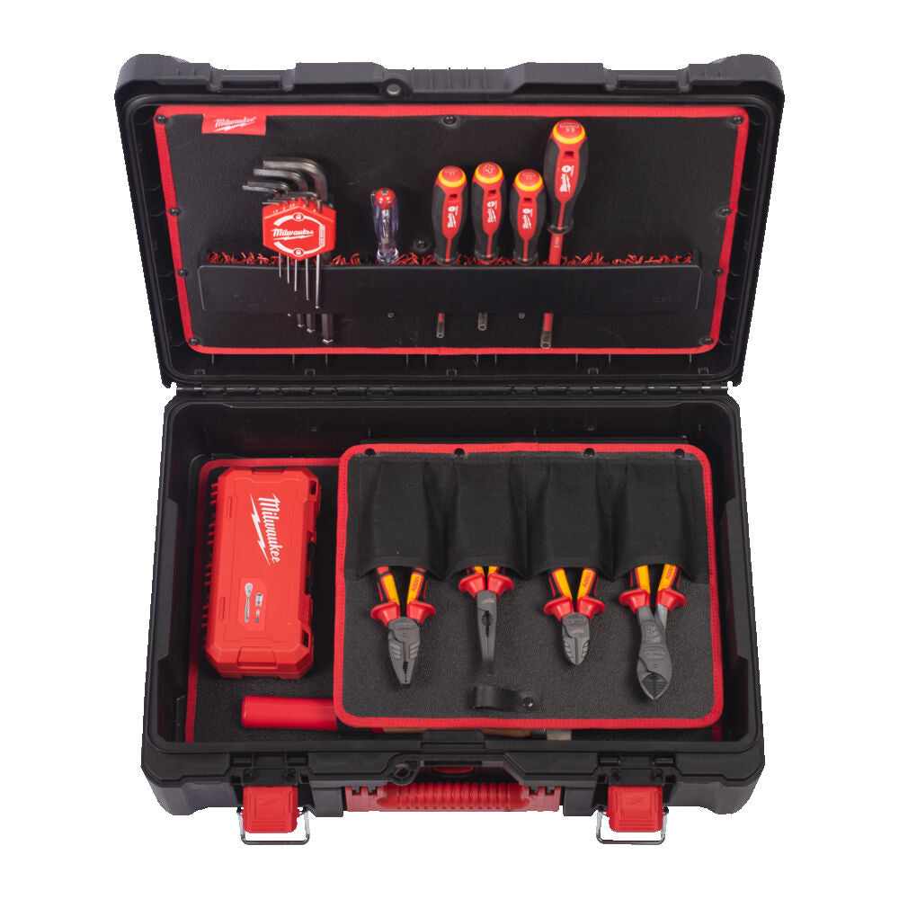 Milwaukee 4932499466 - Kit Packout per elettricisti - 62 utensili 