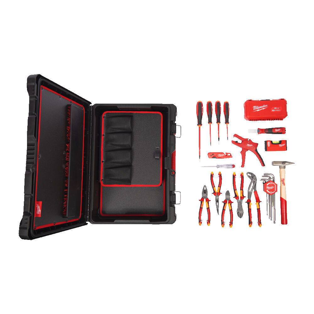 Milwaukee 4932499466 - Kit Packout per elettricisti - 62 utensili 