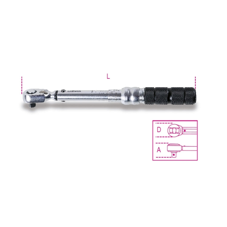Beta 605E/10 - Chiave dinamometrica a cricchetto - 2 / 10 Nm - attacco da 1/4"