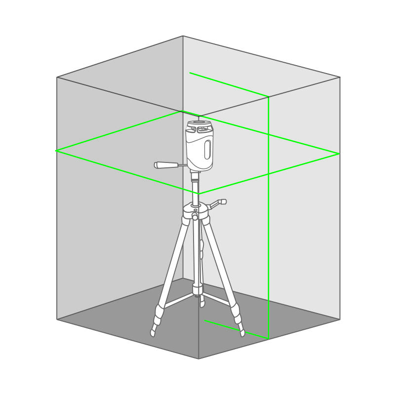 Metrica 61435 - Livella laser Flash Green 360° a raggio verde 