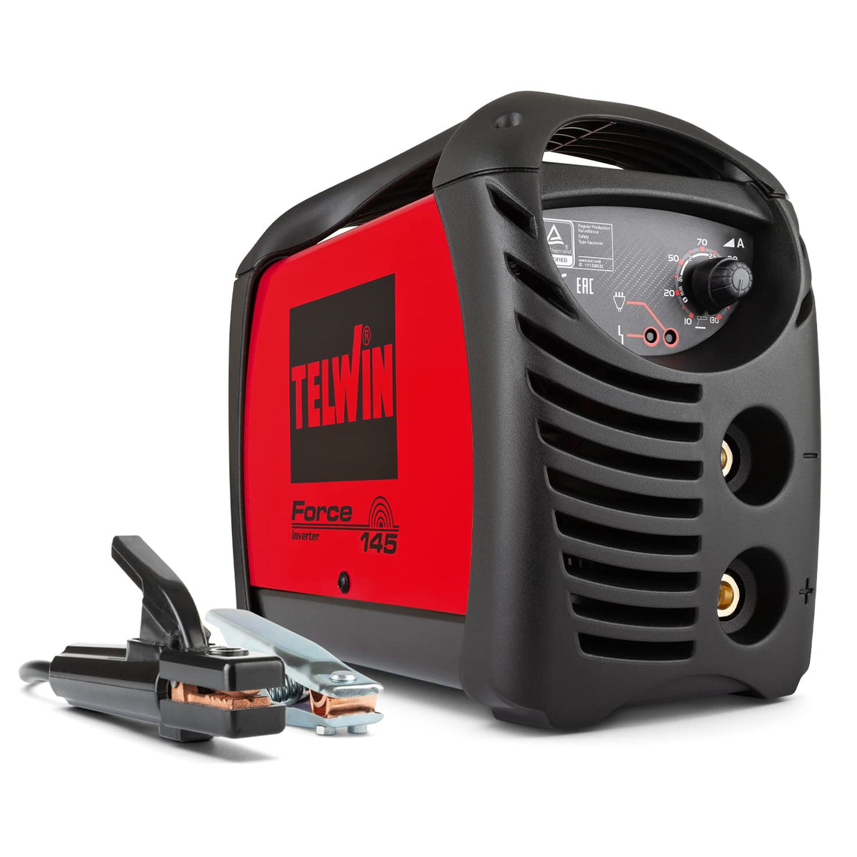 Saldatrice inverter Telwin Force 145 - Valigetta e accessori con OMAGGIO