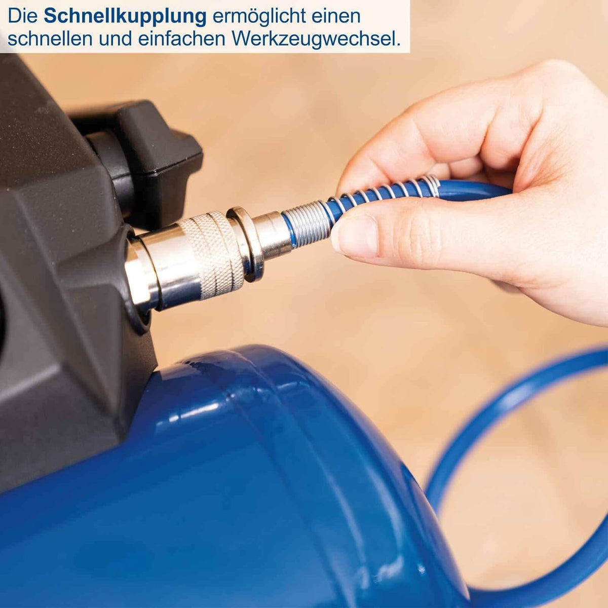 Scheppach HC06 - Compressore d'aria portatile 6 litri 1,6Hp 