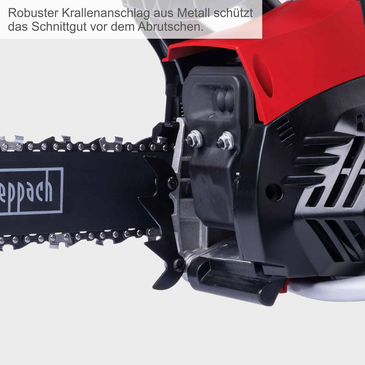 Scheppach PCS38 - Motosega a scoppio a benzina a 2 tempi da 1,8 CV - lama 35 cm 
