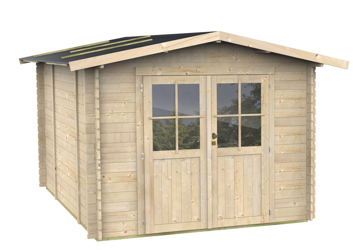 ALCE OPERA - CASETTA IN LEGNO PORTA DOPPIA 2,5 x 2,7 x 2,2 M