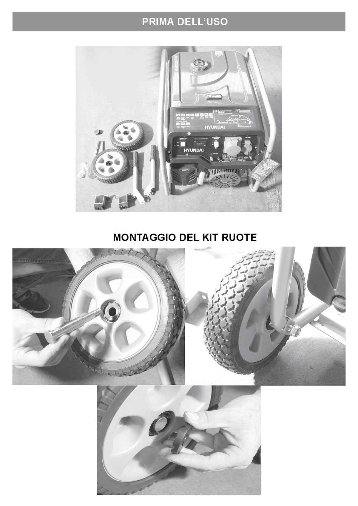 Generatore di corrente con ATS Hyundai 65016