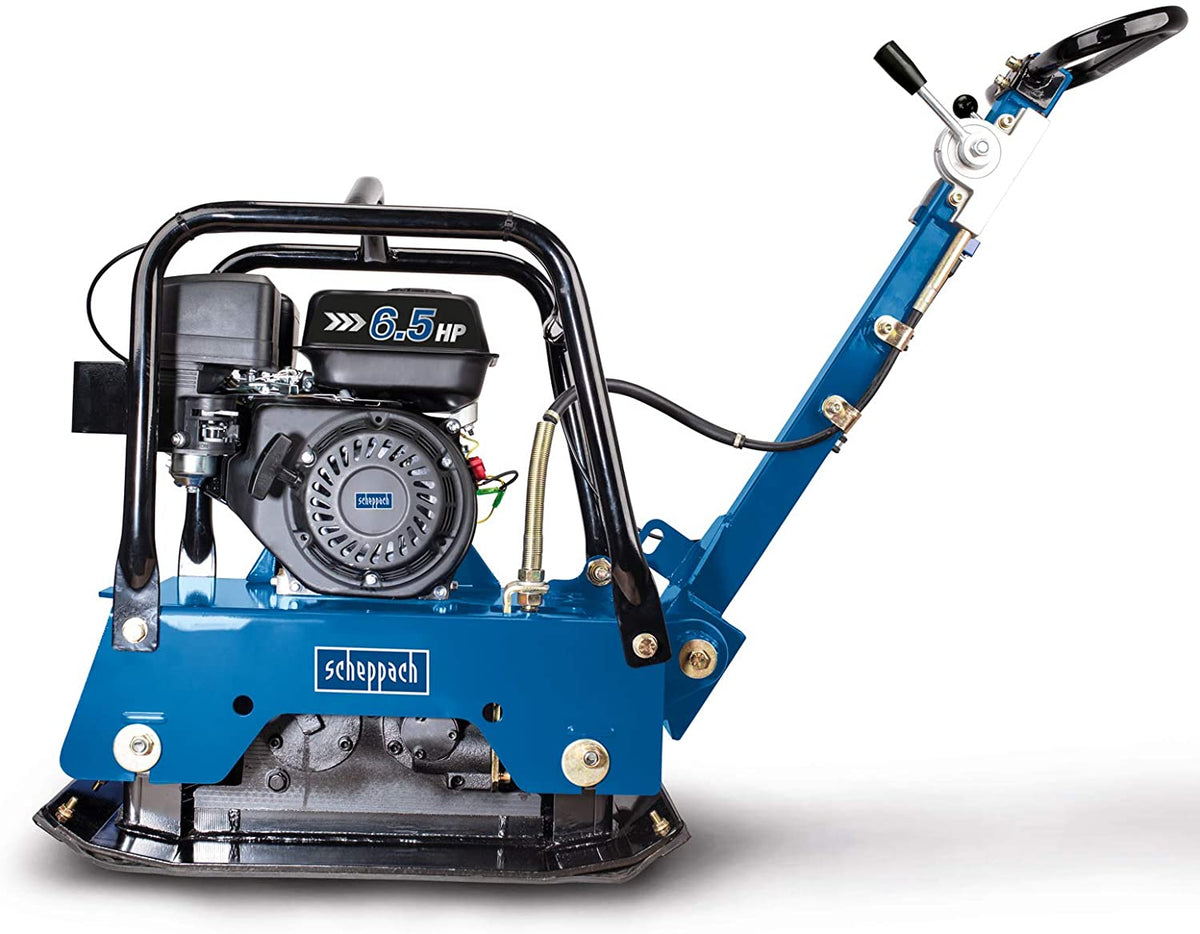 Scheppach HP2500S - Vibrocostipatore compattatore per terreno a piastra vibrante