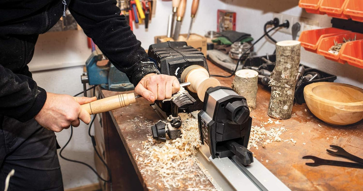 Scheppach DM600Vario - Tornio da legno 
