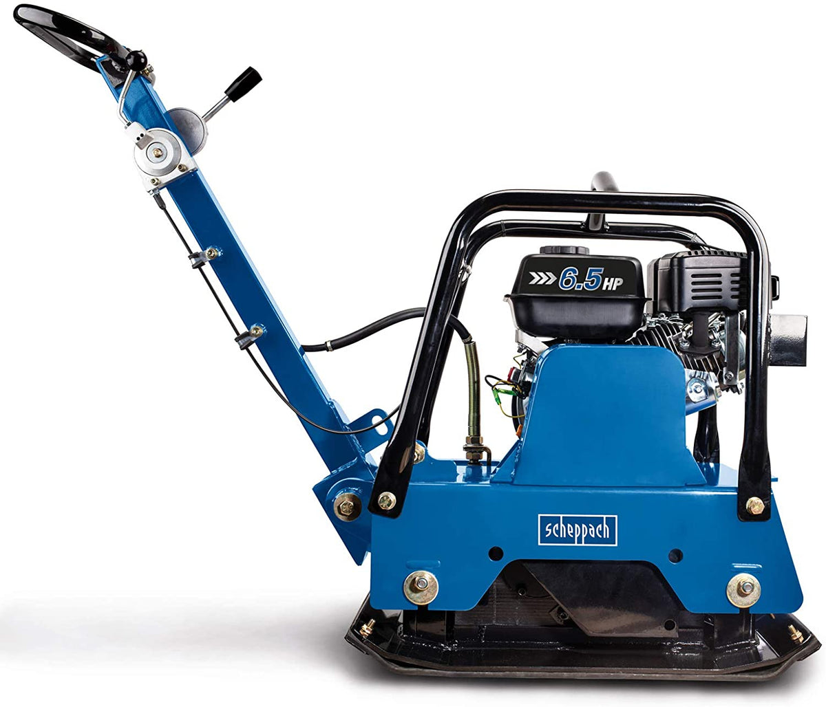Scheppach HP2500S - Vibrocostipatore compattatore per terreno a piastra vibrante