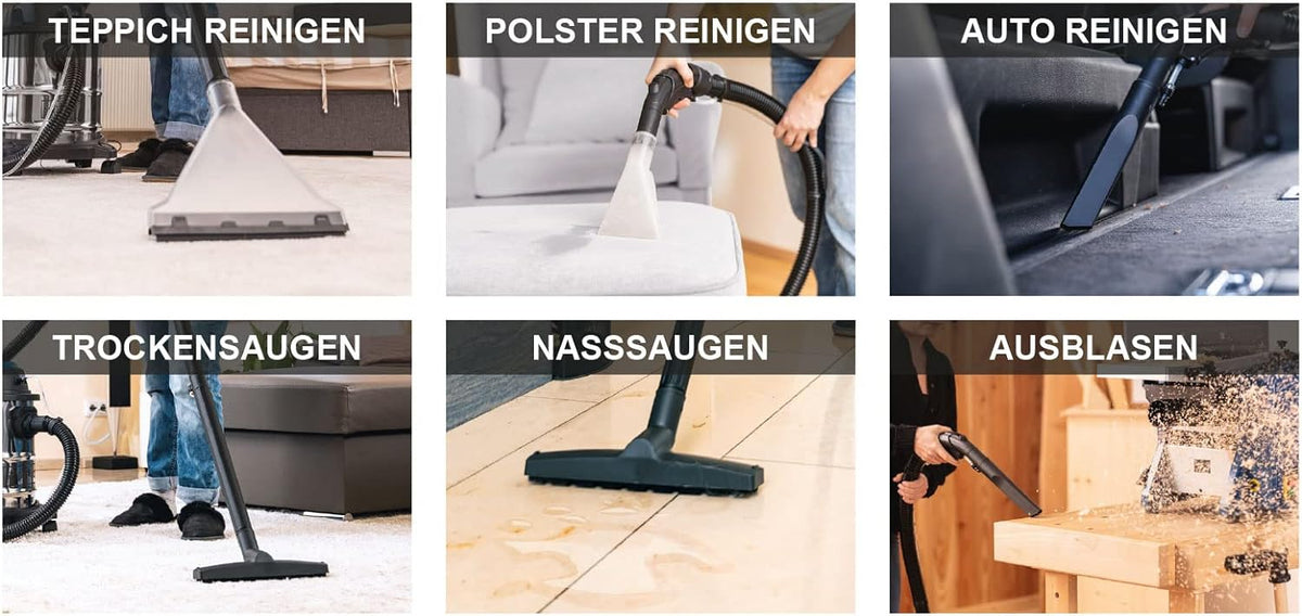 Scheppach SPRAYVAC20 - Aspiratore lava moquette tessuti tappezzerie 1600W 