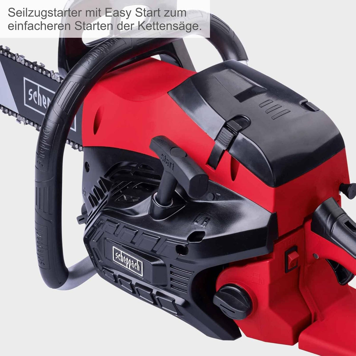Scheppach PCS56 - Motosega a scoppio - Motore a benzina 2 tempi 3,1 CV - Taglio da 51 cm