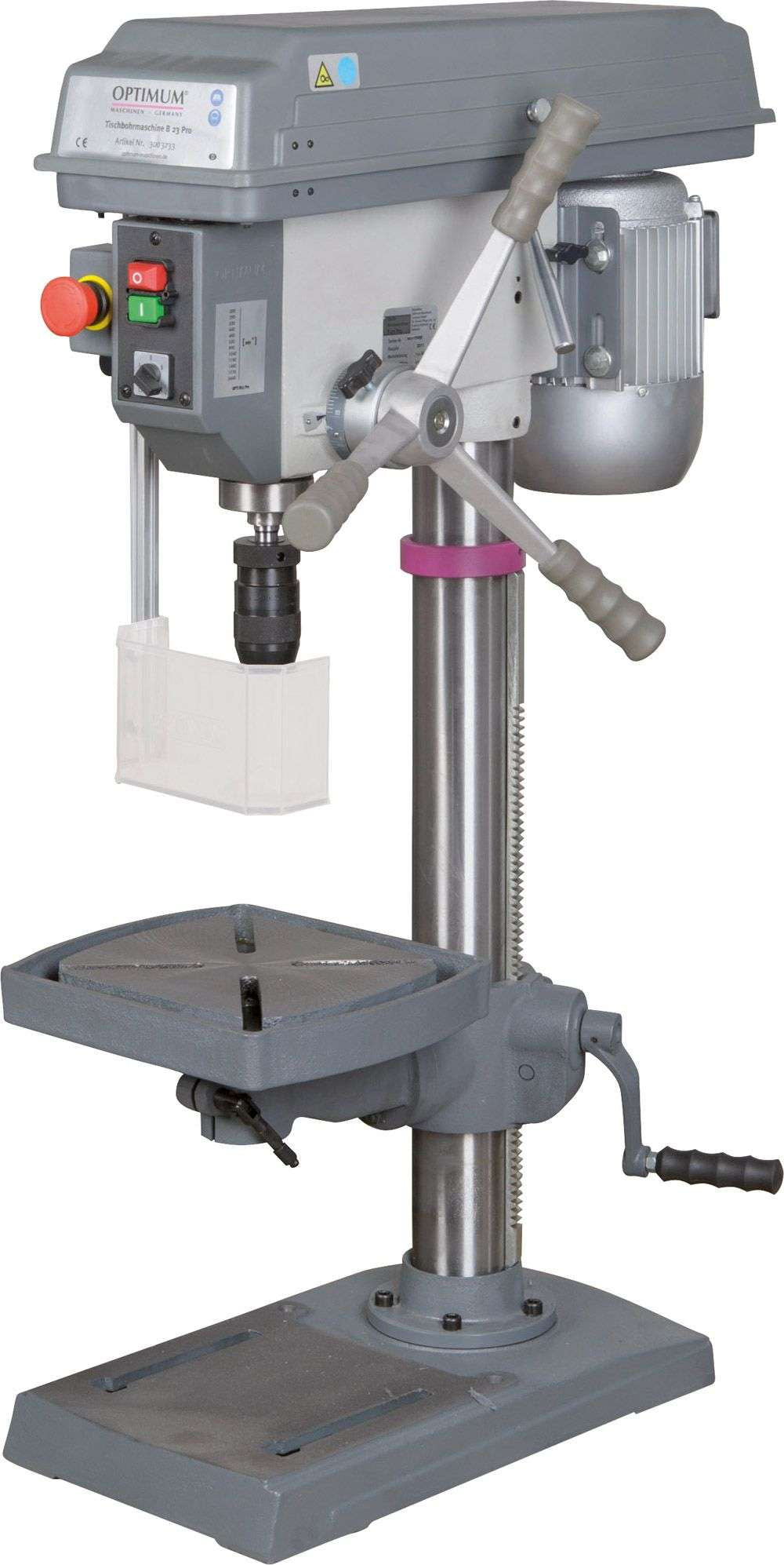 Optimum B 17 Pro - Trapano da banco con trasmissione a cinghia con OMAGGI