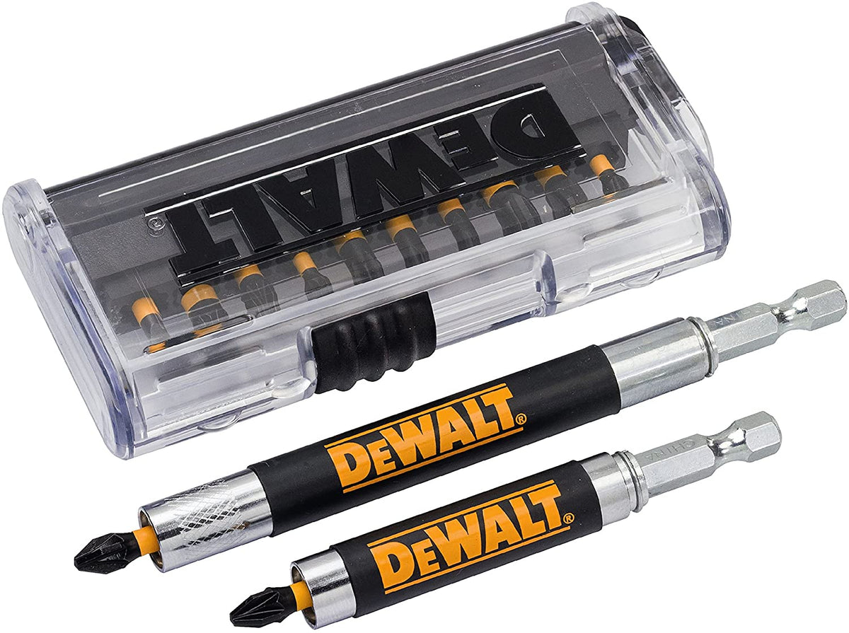 Dewalt DT70512T - Set 12 inserti Impact torsion e 2 portainserti magnetici con guida