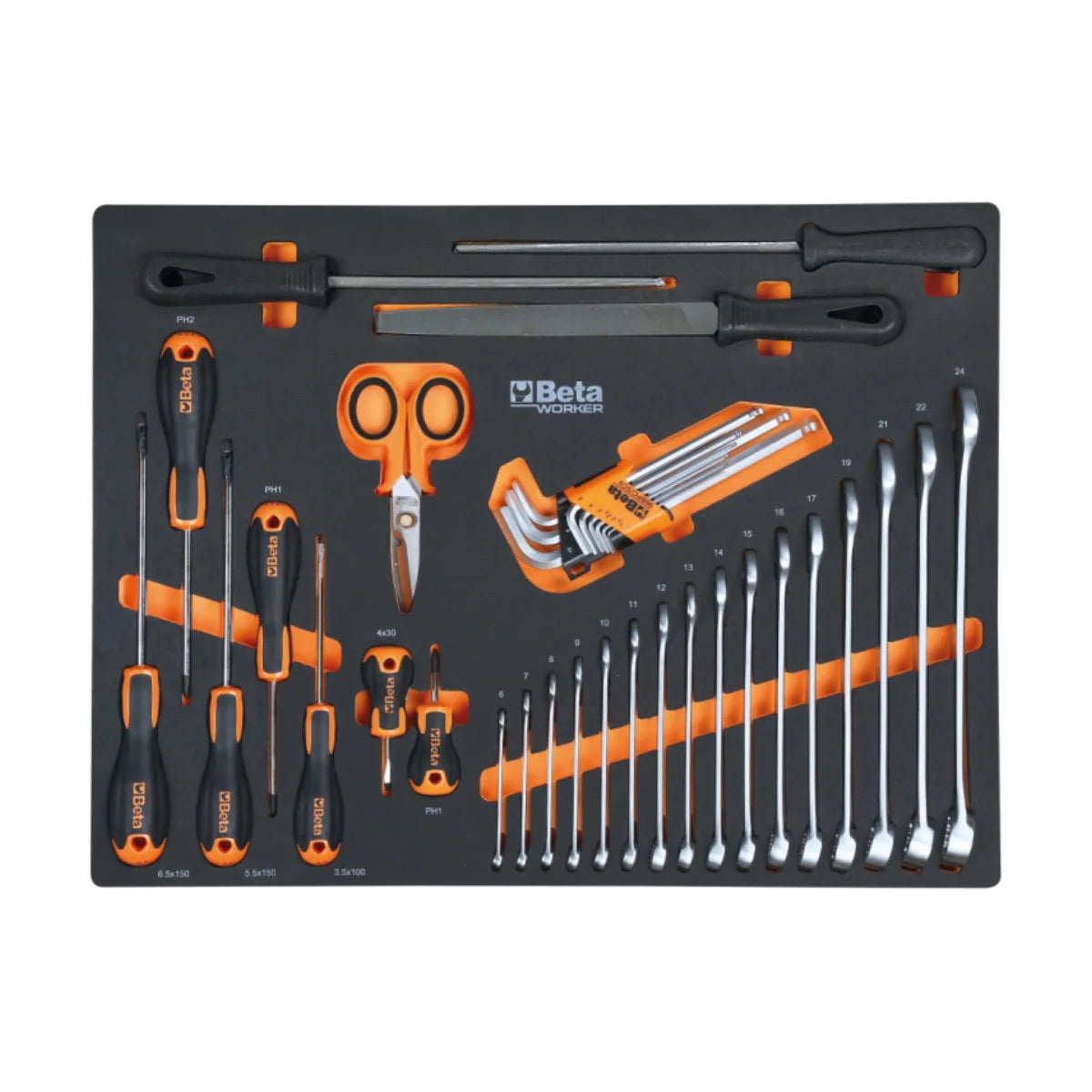Beta C45PRO 2.0 B7W/196UT - Arredamento officina piano in legno multistrato - completo di 196 utensili