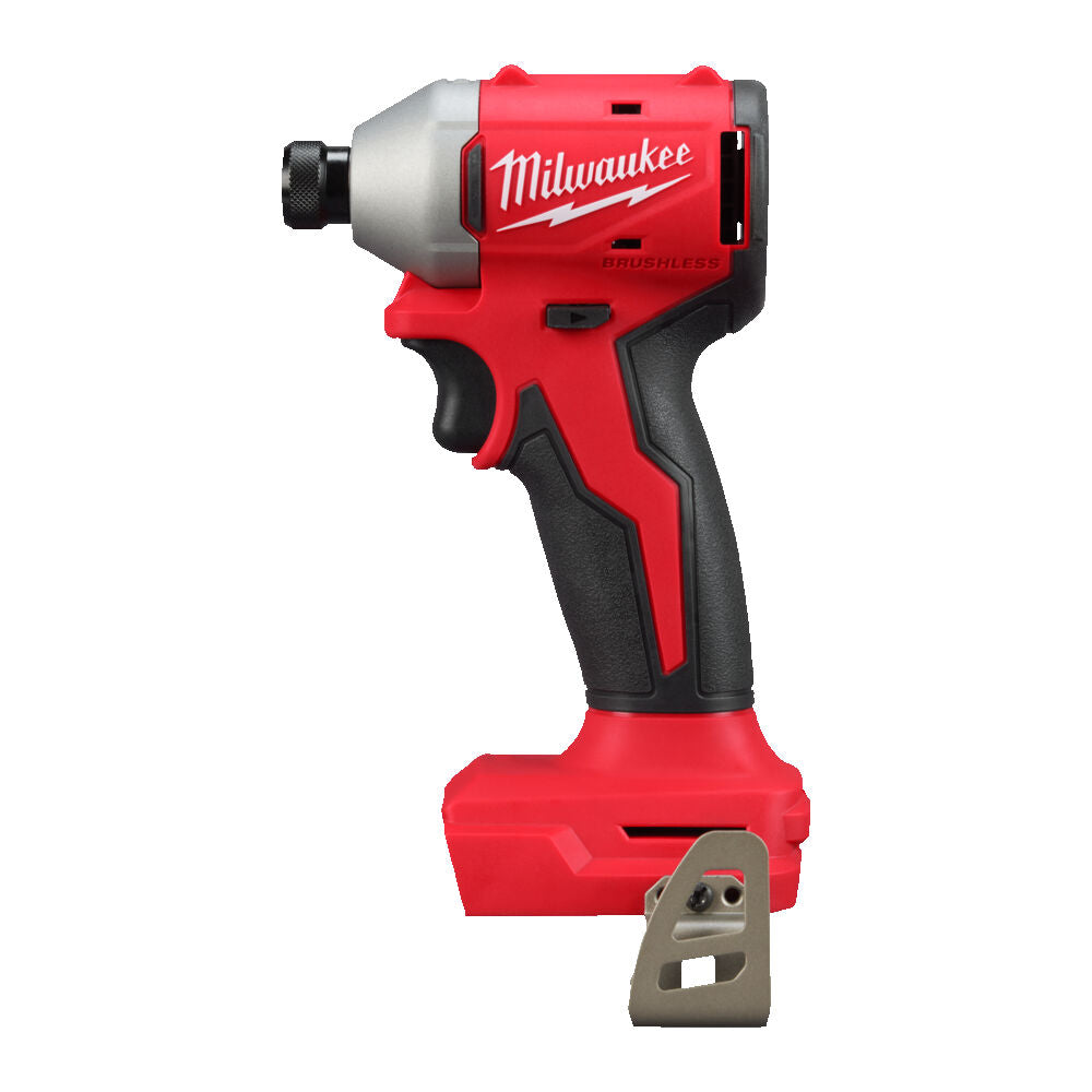 Milwaukee Kit elettroutensili M18 - Trapano, Smerigliatrice, Avvitatore a impulsi, 2 x 4Ah