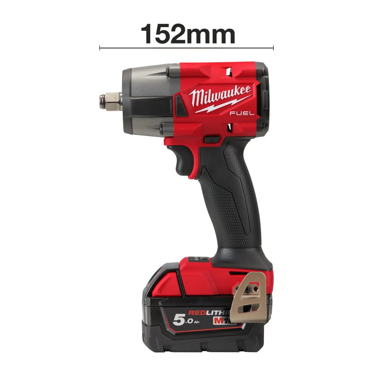 Kit utensili Milwaukee M18 - avvitatore impulsi FMTIW2F12 + smerigliatrice FSAGV125XPDB + 2 batterie 5Ah