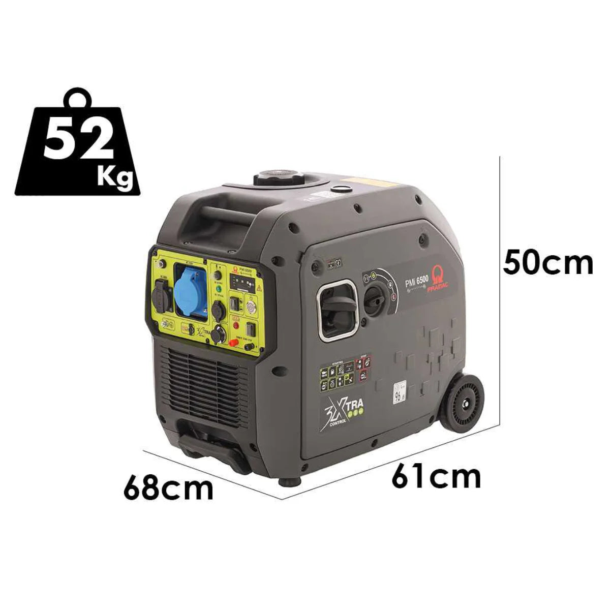 Pramac PMI 6500 - Generatore di corrente a scoppio inverter 230V - 6.5 kW - telecomando wireless