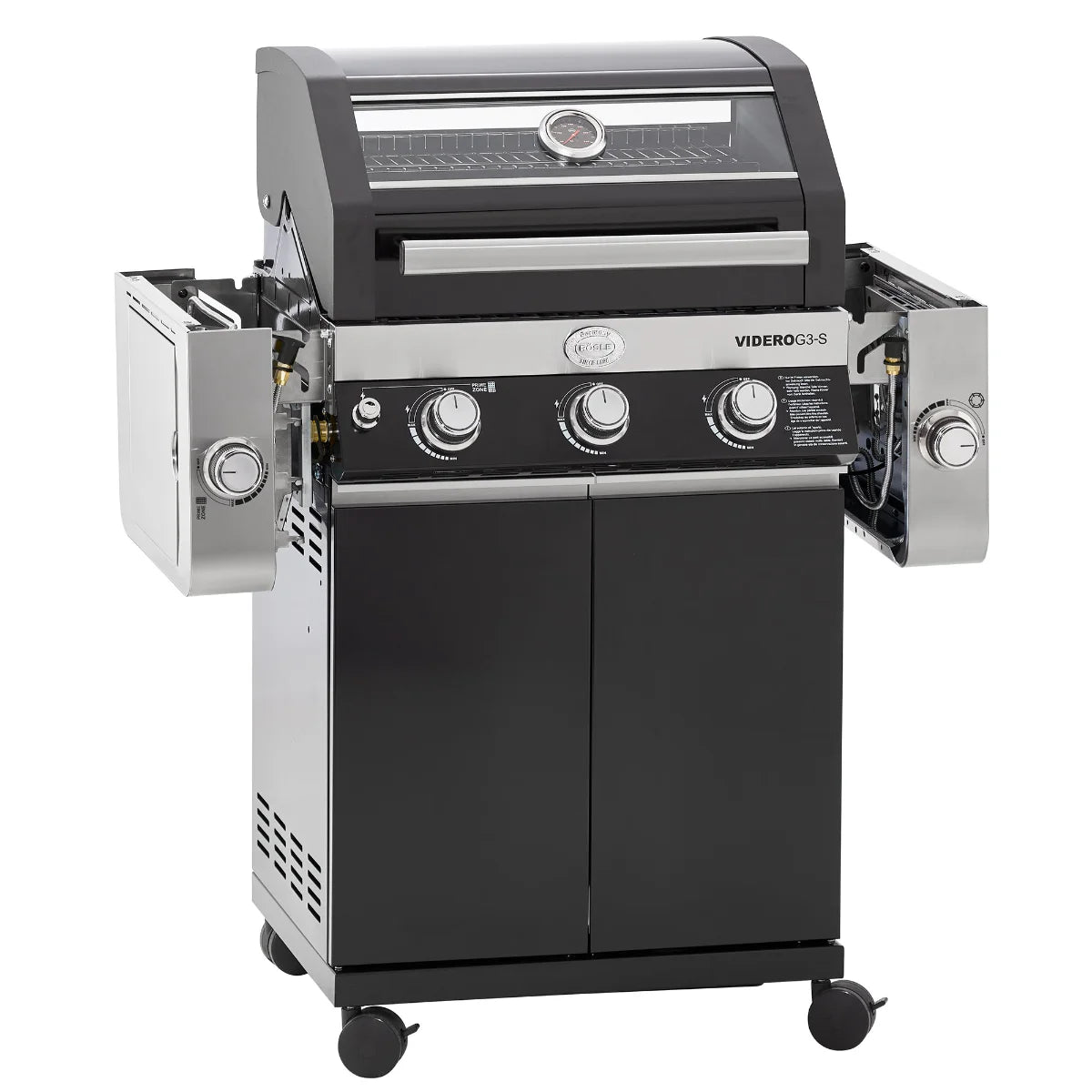Rosle Videro G3-S VARIO+ 250530 - Barbecue a gas 17Kw - 30mbar - 3 Fuochi
