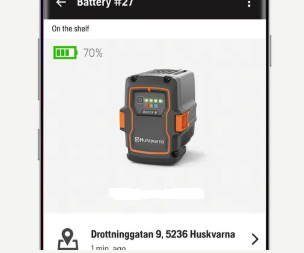 Husqvarna 40-B540X Batteria 36V da 15.0 Ah connessione wireless Bluetooth