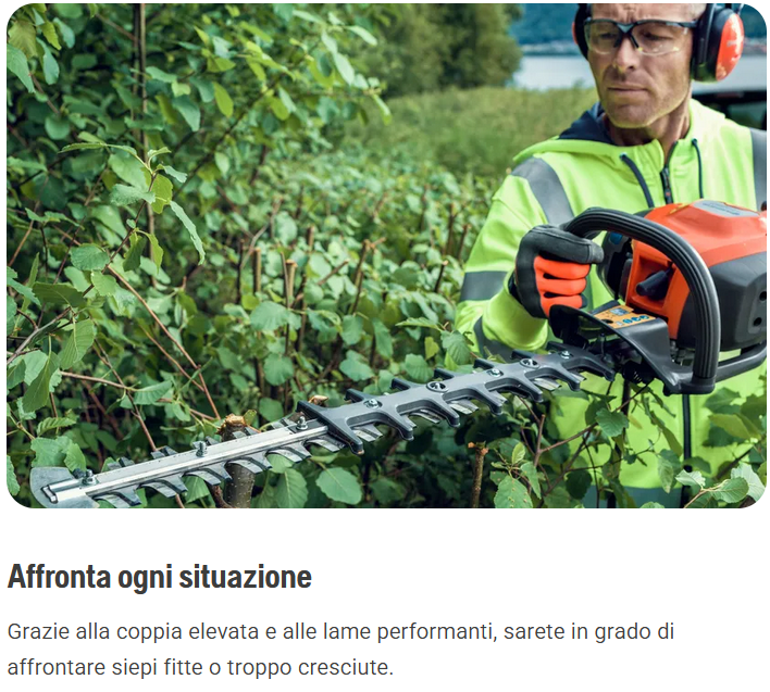 Husqvarna 522HDR75X Tagliasiepi a scoppio professionale con lama da 75 cm , 21,7 c.c , solo 5,2 Kg