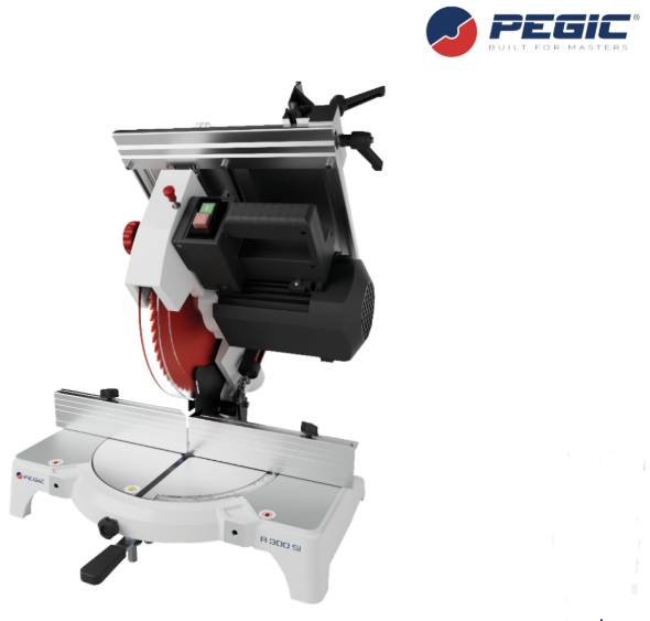 Pegic R 300 SI Troncatrice per legno monofase testa orientabile con pianetto 220V - 750W