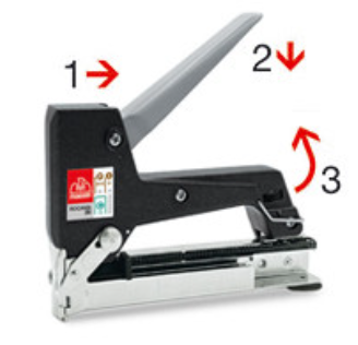 Fissatrice manuale Romeo Maestri Rocama 20 mod. 120B PUNTI/CHIODI