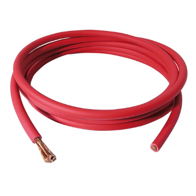 Cavo saldatrice 10mmq ( Quantità minima ordinabile 100 metri ) colore a scelta tra nero e rosso