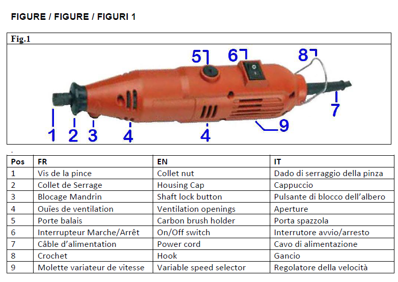 Ribimex PROMKIT301 - Kit mini trapano in valigetta