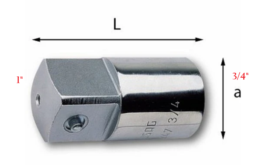 Usag 247 3/4 - Raccordo aumentatore , femmina 3/4" a maschio 1"