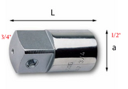 Usag 247 1/2 - Raccordo aumentatore da attacco femmina 1/2" a maschio 3/4"