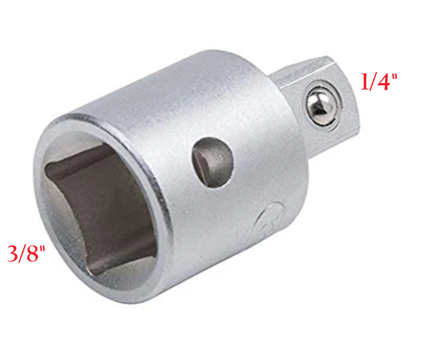 Fermec Adattatore raccordo riduzione da attacco femmina 3/8" a maschio 1/4"