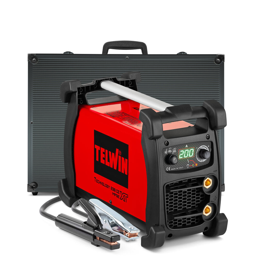 Telwin TECHNOLOGY 238 XT CE/MPGE - Saldatrice inverter ad elettrodo MMA e TIG - 200A