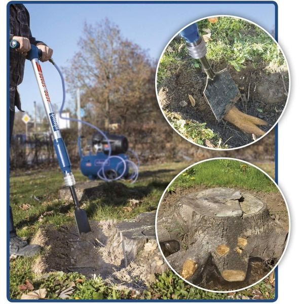 Scheppach AERO SPADE - Martello pneumatico vanga e demolitore 5 in 1