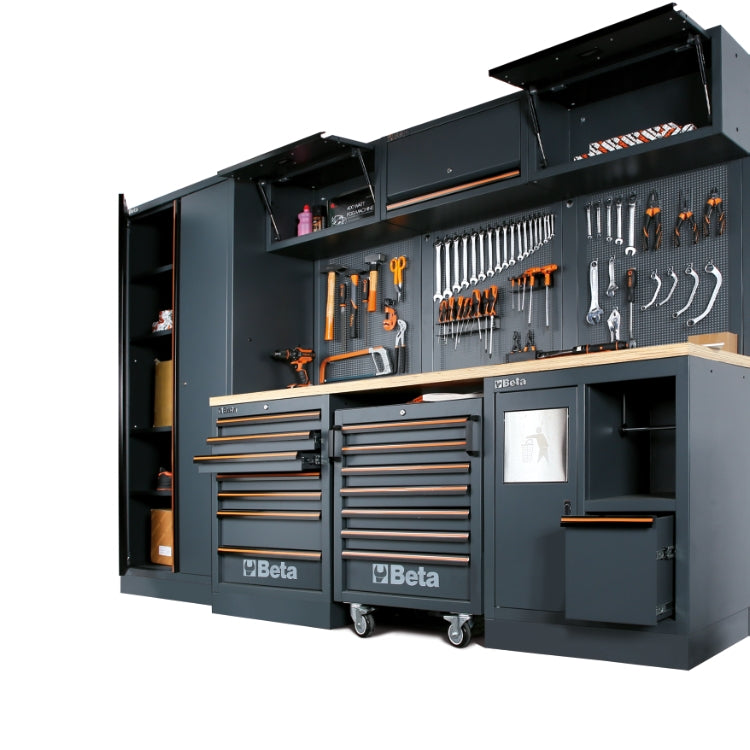 Beta C45PRO 2.0 W - Arredamento per officina 3 metri con piano in legno