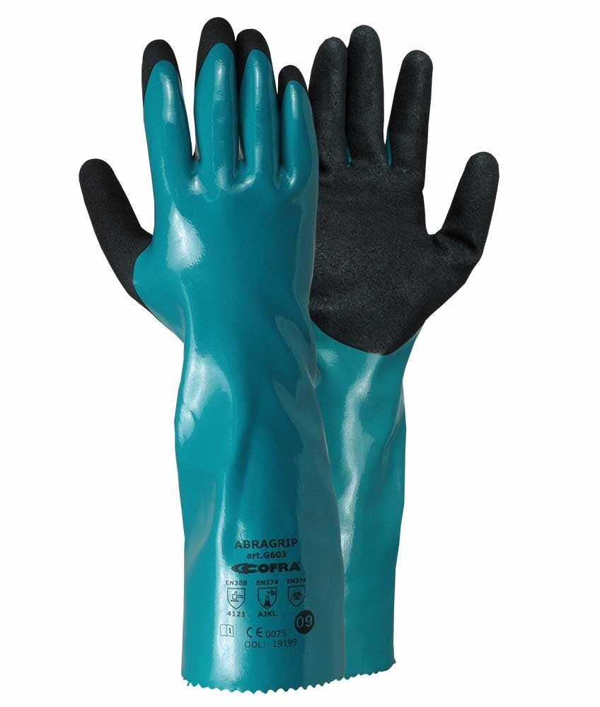 Guanti Cofra ABRAGRIP per manipolazione chimica, vernici, olio
