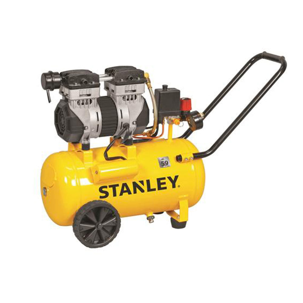 Stanley DST 150/8/24 Compressore aria silenzioso 24 lt, 1,3 HP