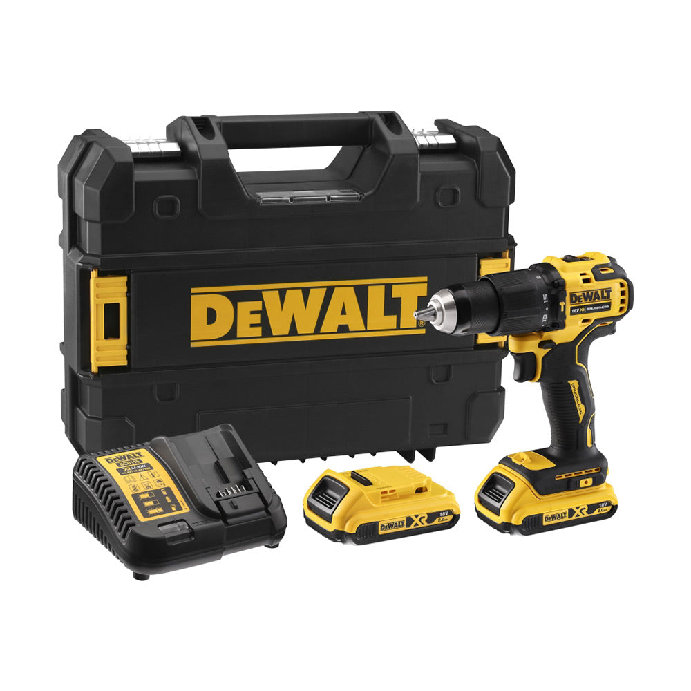 Dewalt DCD709D2T Compact trapano avvitatore 18V XRP con percussione e 2 batterie da 2Ah
