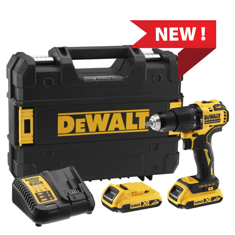 Dewalt DCD709D2T Compact trapano avvitatore 18V XRP con percussione e 2 batterie da 2Ah corpo